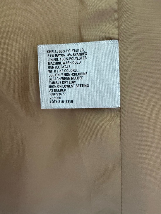 Worthington Camel Single-Button Tailored Blazer - Picture 3 of 6